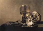 Pieter Claesz Museums national style life with Romer and silver shell oil on canvas